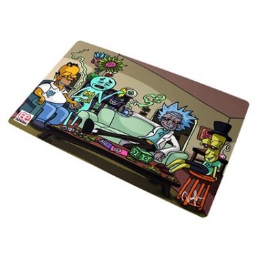 Tapis en Silicone Dunkees 44x28 cm - Impossible task - design Rick y Morti / Simpsons