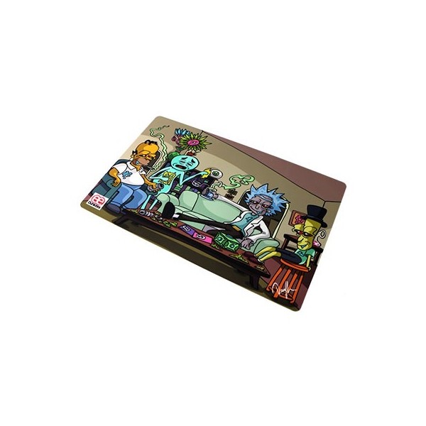Tapis en Silicone Dunkees 44x28 cm - Impossible task - design Rick y Morti / Simpsons