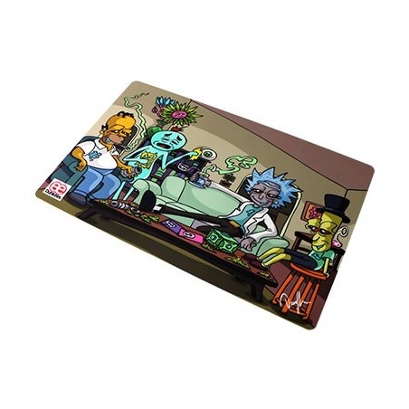 Tapis en Silicone Dunkees 44x28 cm - Impossible task - design Rick y Morti / Simpsons