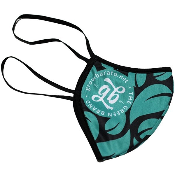 Masque motifs cannabis