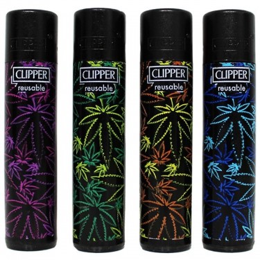 Briquet Clipper - noir dessin