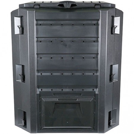 Bac à compost 380 L Noir partie arrière