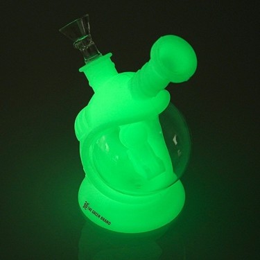Bong en silicone Capsule Spatiale Fluorescente GB dans le noir