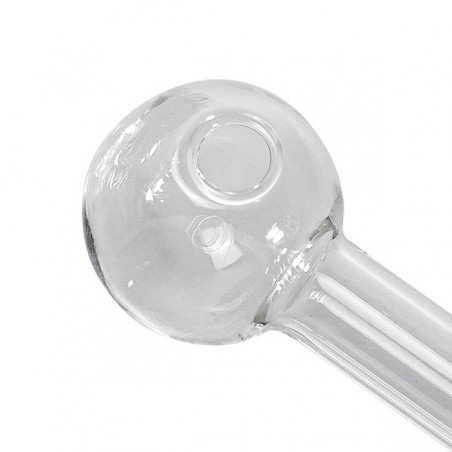 Pipe à huile en verre détail