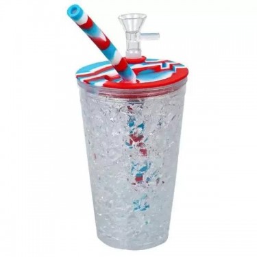 Summer Cooling Kit Freeze Cooiling Cup rouge blanc et bleu