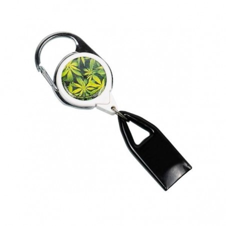 Porte-Briquet Extensible feuilles vertes porte-briquet blanc