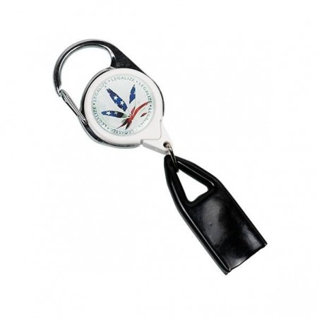 Porte-Briquet Extensible feuille américaine porte-biquet blanc