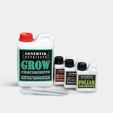 Pack de Croissance Genehtik Nutrients - Grow Barato