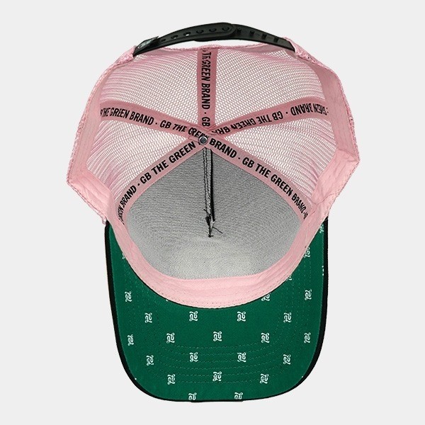 Casquette trucker Logo GB The Green Brand intérieur