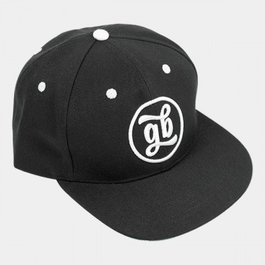 Casquette plate GB The Green Brand noire