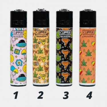 Briquet Clipper Leaf Pattern