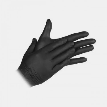 Gants en nitrile noirs (100 unités)