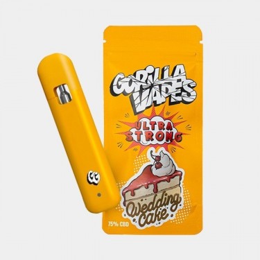 Gorilla Vape CBD 75 % Gorilla Grillz - Wedding Cake