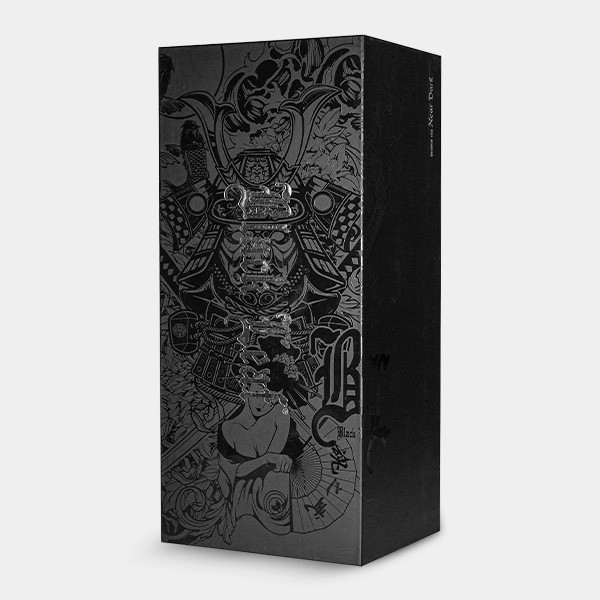 Bong avec mallette Ronin et Geisha Black Leaf - GB The Green Brand