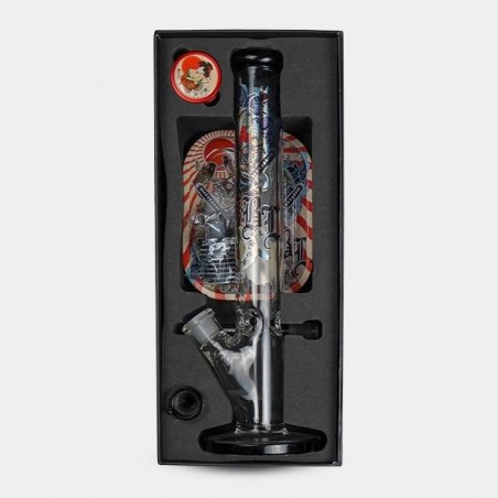 Bong avec mallette Ronin et Geisha Black Leaf - GB The Green Brand