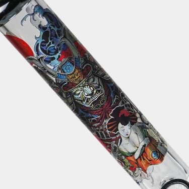 Bong avec mallette Ronin et Geisha Black Leaf - GB The Green Brand