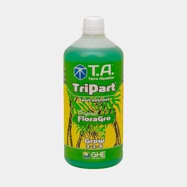 TriPart Grow avant FloraGro de TerraAquatica - Grow Barato