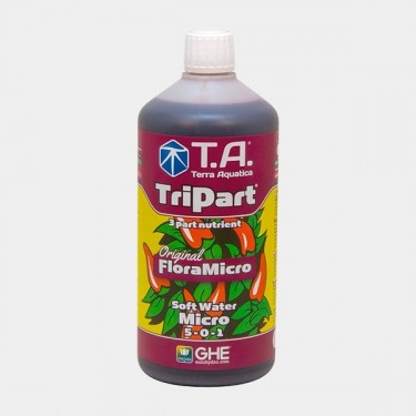 TriPart Micro SW avant FloraMicro eau douce de GHE - Grow Barato