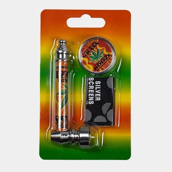 Kit Pipe + Grinder + Grilles Plates + Étui - Grow Barato