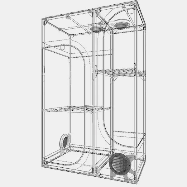 Lodge R4.0 Armoire de culture Secret Jardin - Grow Barato