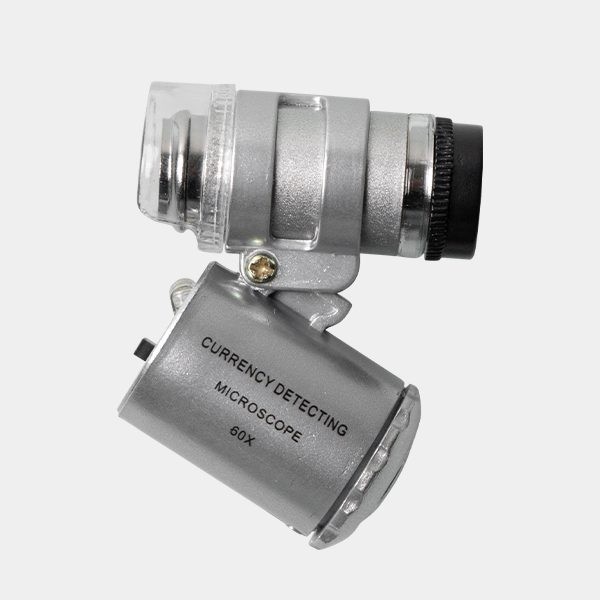 Voir Microscope Mini 60x équipé de LEDs blancs - Grow Barato