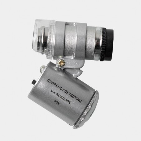 Microscope Mini 60x équipé de LEDs blancs - Grow Barato