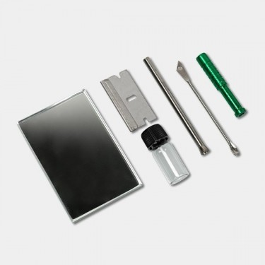 Kit pour sniffer avec étui noir pour transport - Grow Barato