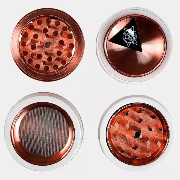 Grinder Champ High Porcelaine blanche 63 mm - Grow Barato