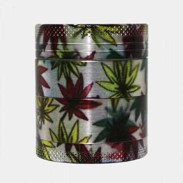 Grinder en Métal 4 parties motif feuilles - Grow Barato
