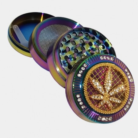 Grinder Rainbow Bling Bling 【avec pollinisateur】- Growbarato