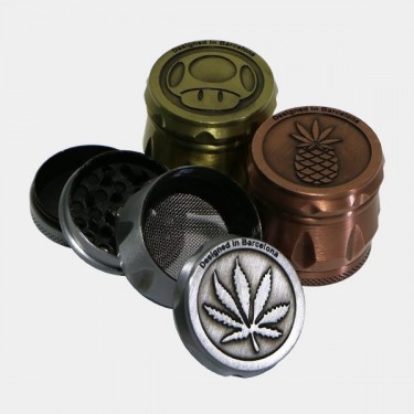 View Grinder Vintage en acier et en 4 parties - Grow Barato