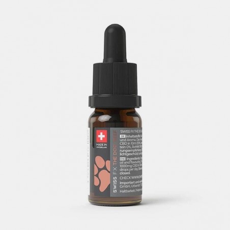 Huile CBD pour chiens 10 % Swiss FX Veau