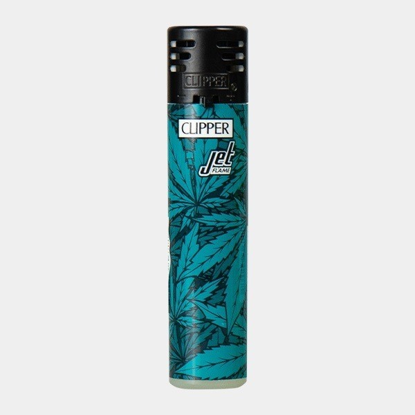 Briquet Clipper Printed Weed Jet Flame 2