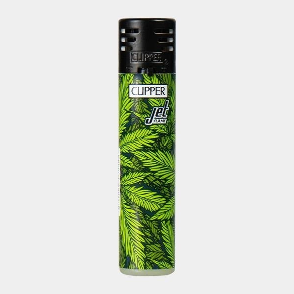 Briquet Clipper Printed Weed Jet Flame 3