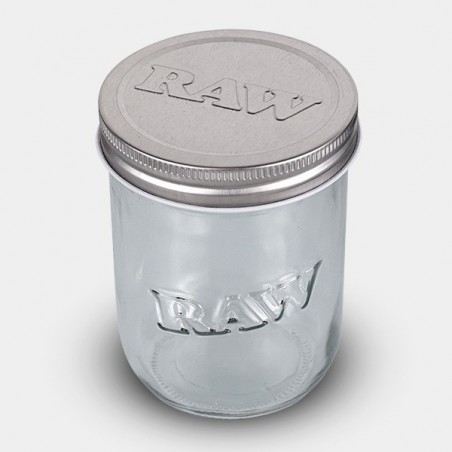 Bocal en verre Raw Mason Jar + Étui - GB The Green Brand