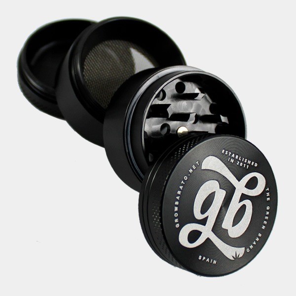 Grinder Aluminium GB 4 Parties 40 mm noir ouvert