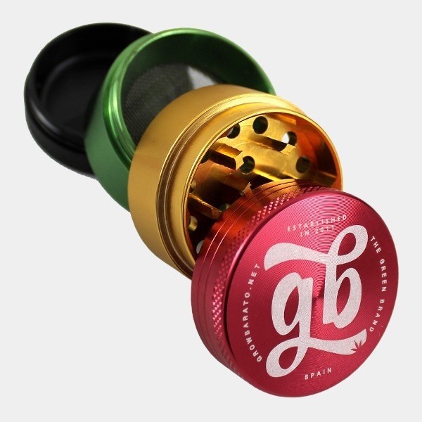 Grinder Aluminium GB 4 Parties 40 mm rasta ouvert