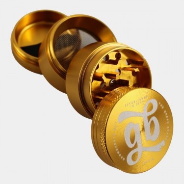 Grinder Aluminium GB 4 Parties 40 mm jaune ouvert