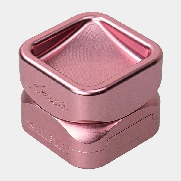 Grinder en Aluminium Krush Kube 3.0 rose fermé