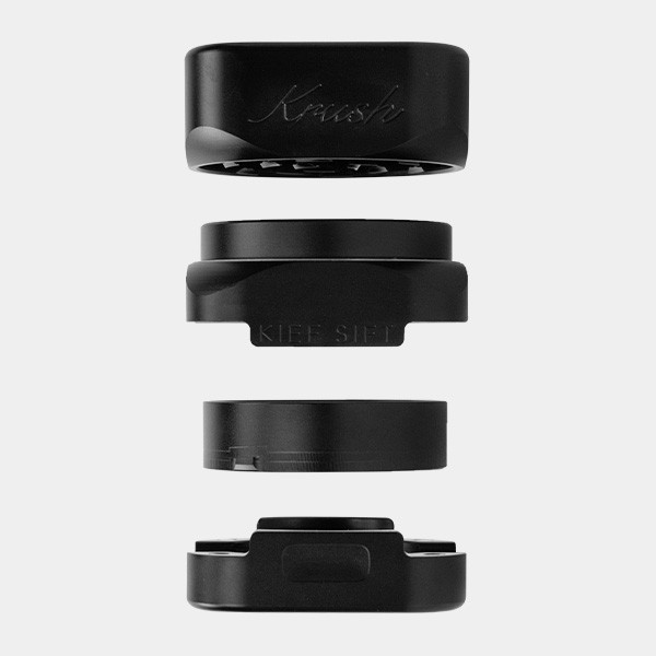 Grinder en Aluminium Krush Kube 3.0 noir parties