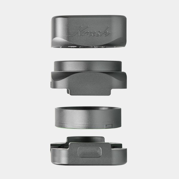 Grinder en Aluminium Krush Kube 3.0 gris parties