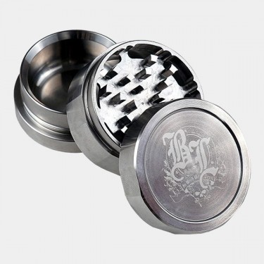Grinder acier inoxydable Deluxe Black Leaf