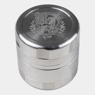 Grinder acier inoxydable Deluxe Black Leaf - Grow Barato