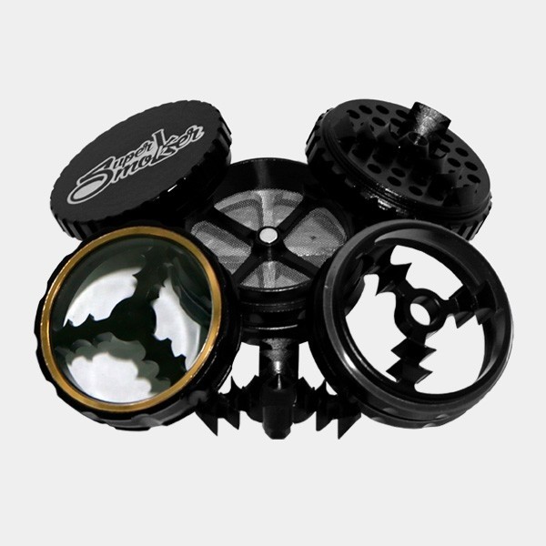 Grinder Double Aluminium Giza 62 mm 5 parties