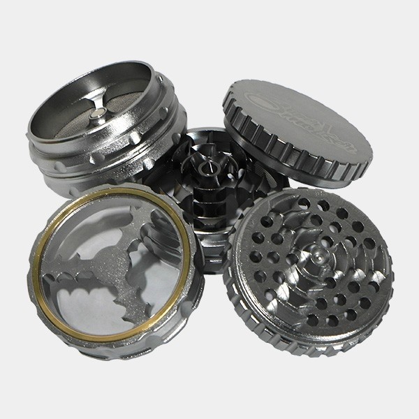 Grinder Double Aluminium Giza 62 mm 5 parties - Grow Barato
