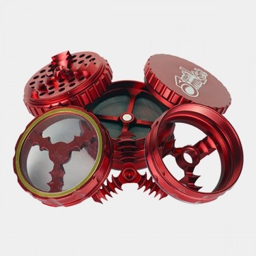 Grinder Double Aluminium Giza 62 mm 5 parties