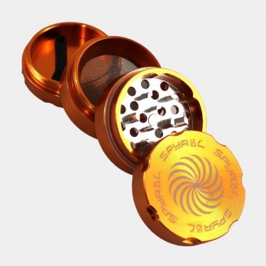 Grinder Spyral en aluminium 50mm 4 parties - Grow Barato