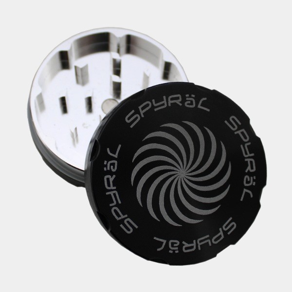 Grinder Spyral en aluminium 50mm 2 parties - Grow Barato