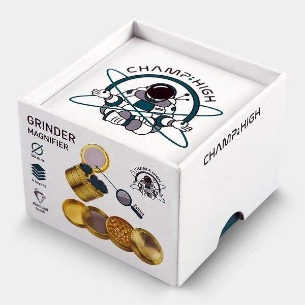 Grinder métallique Champ High Magnifier Zoom - Grow Barato