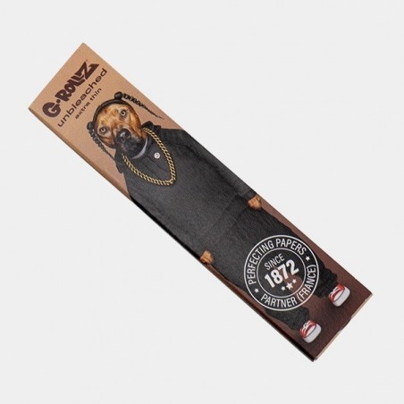 Feuilles à rouler King Size G-Rollz Unbleached 'Pets Rock' - Growbarato